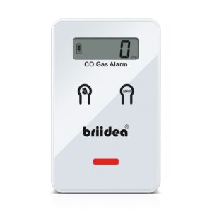 Carbon Monoxide Detector for Car, Low-Level Fast 9ppm Alarm CO Detector, Widely Used in Vehicles Aircraft Travel Bus Trucks, White