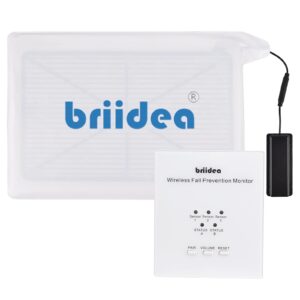 Wireless Chair Alarm for Elderly Dementia Patients ?C Fall Prevention with Multiple Alarm Modes, Easy-Clean 10x15 Inch PVC Pad, 600-Foot Range, Supports Multiple Pad Connections
