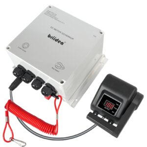 PWM Controller (2025 New), 12V/24V 50A DC Motor Speed Controller with Handle Control & Quick Shutoff Switch, IP65 Waterproof, Overheat Protection, for 55LB Trolling Motor
