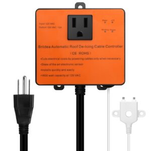 Automatic Roof De-Icing Heat Cable Control with Large Capacity 1800W, LED Indicator, Ideal for Roof Heater Control