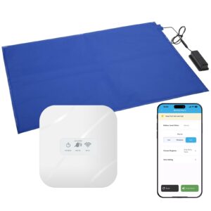 Wi-Fi Bed Alarm & Fall Prevention System for Elderly, Wireless 20''??28'' Bed Pad with Instant App Alerts, 300ft Coverage, Ideal for Home Care