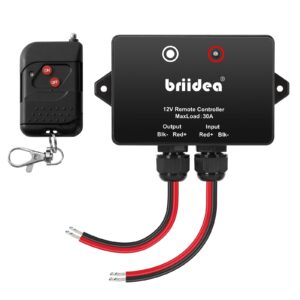12 Volt 30A Wireless Remote Control Switch, 300ft Wireless Remote Control Range, Ideal for Agricultural Sprayers, Spray Pumps, IP67 Waterproof