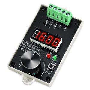Adjustable Signal Generator, DC 0-10V Current or 4-20mA Voltage with LCD Display, Suitable for LED Testing, Panel Debugging