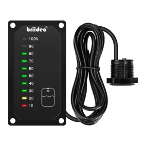 RV Tank Sensor Monitor Panel, RV Water Tank Level Monitor with LED Indicator, Allow You to Replenish The Water Tank in Time, Powered by 7-32V DC, Ideal for RV Motorhome Caravan