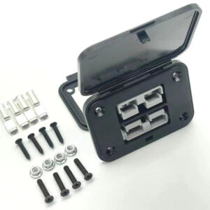 Applicable plug 50A double position panel base with dust and rain-proof large connector fixed bracket