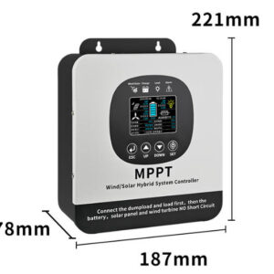 MPPT intelligent boost charging solar wind generator controller 1224V48V wind and solar complementary control